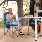 Folding Camping Chair with Cooler Bag