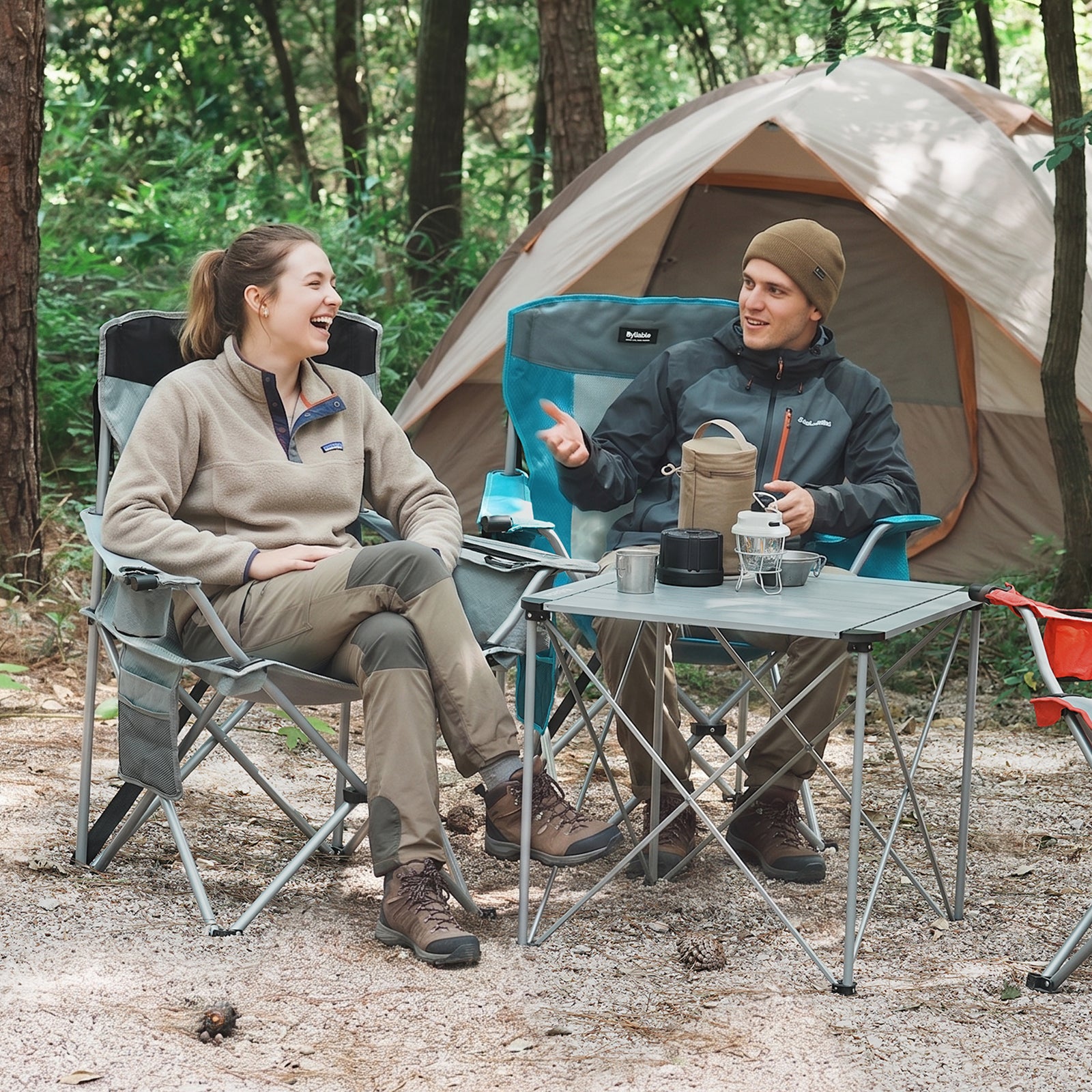 Portable Square Aluminum Camping Table