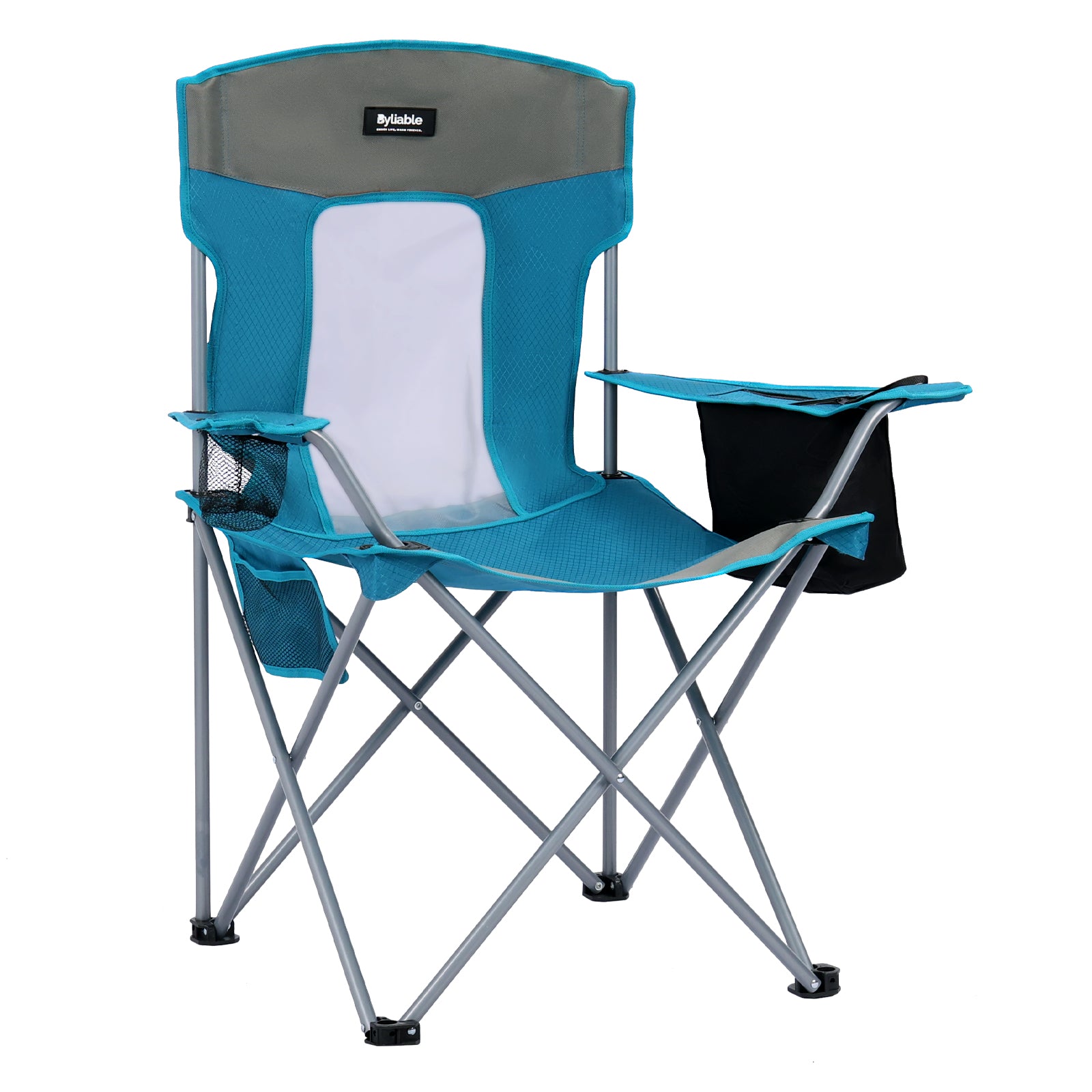 Folding Camping Chair with Cooler Bag