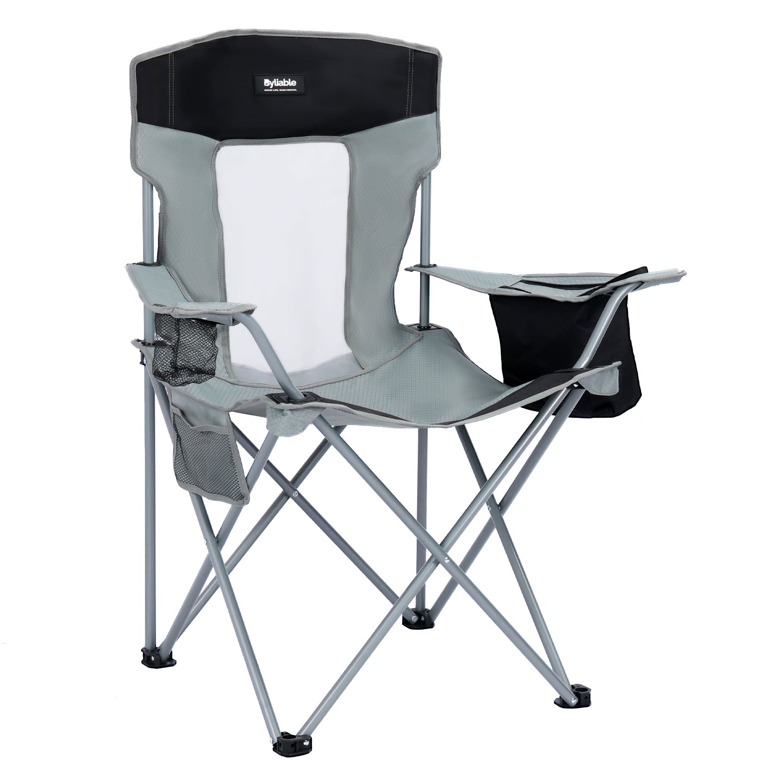 Folding Camping Chair with Cooler Bag