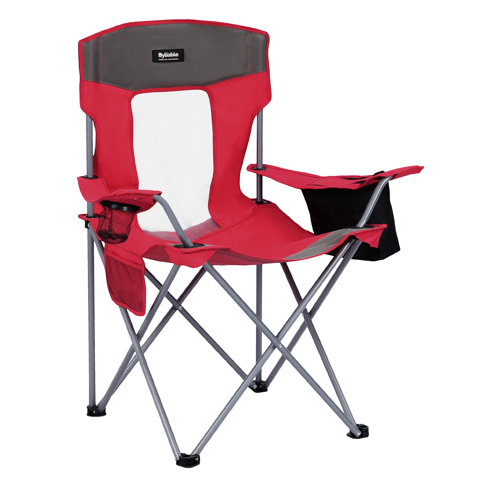 Folding Camping Chair with Cooler Bag