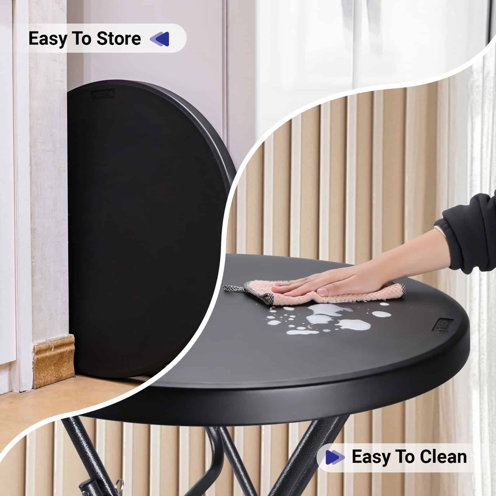 28in Cocktail Table with Removable Legs - 2PCS