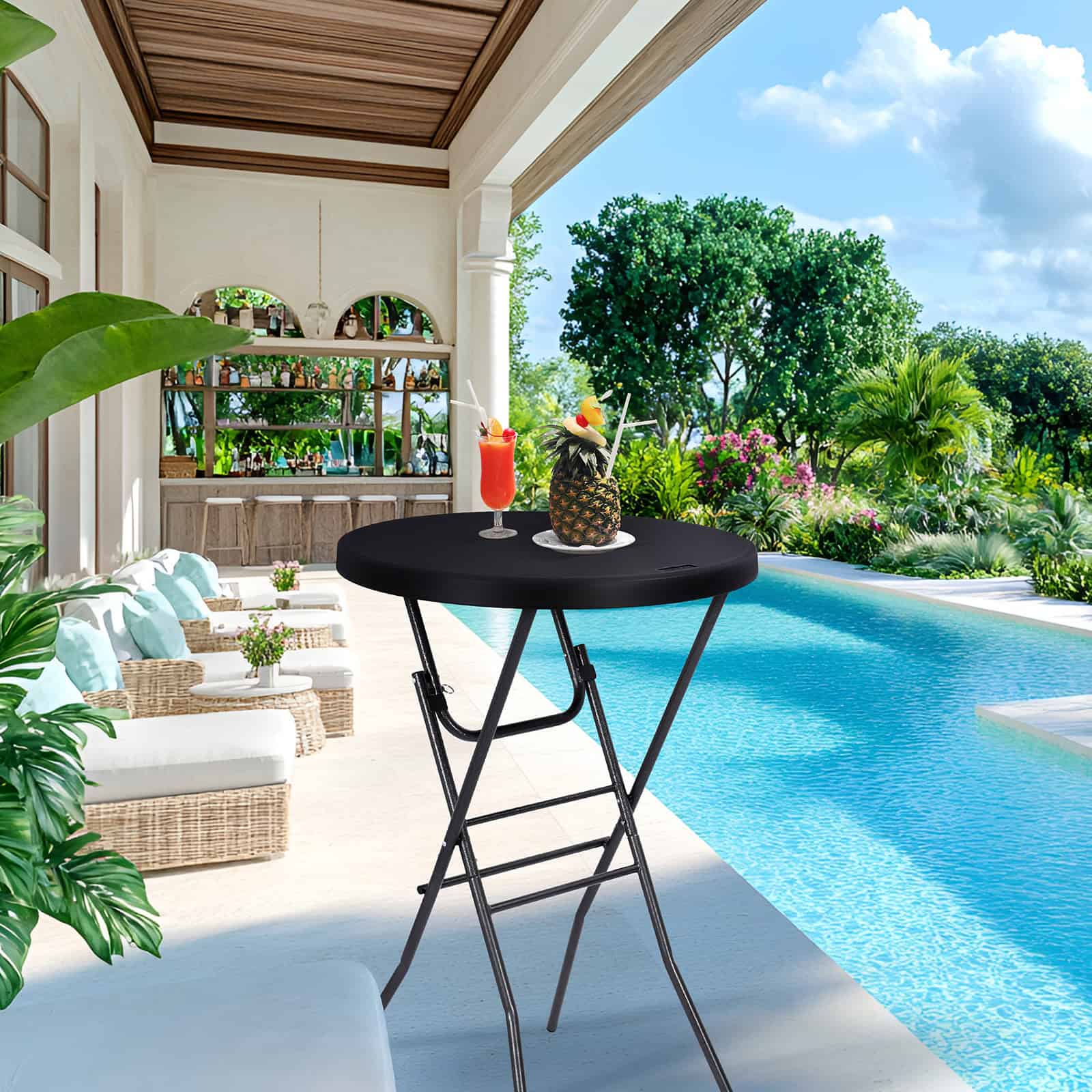 28in Cocktail Table with Removable Legs - 2PCS