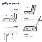 Byliable 34" Square Folding Table