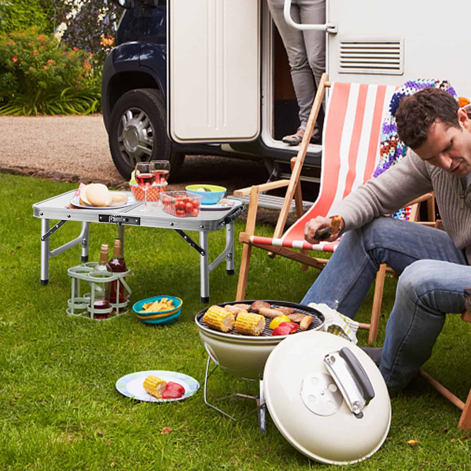 2ft Portable Aluminum Camping Table