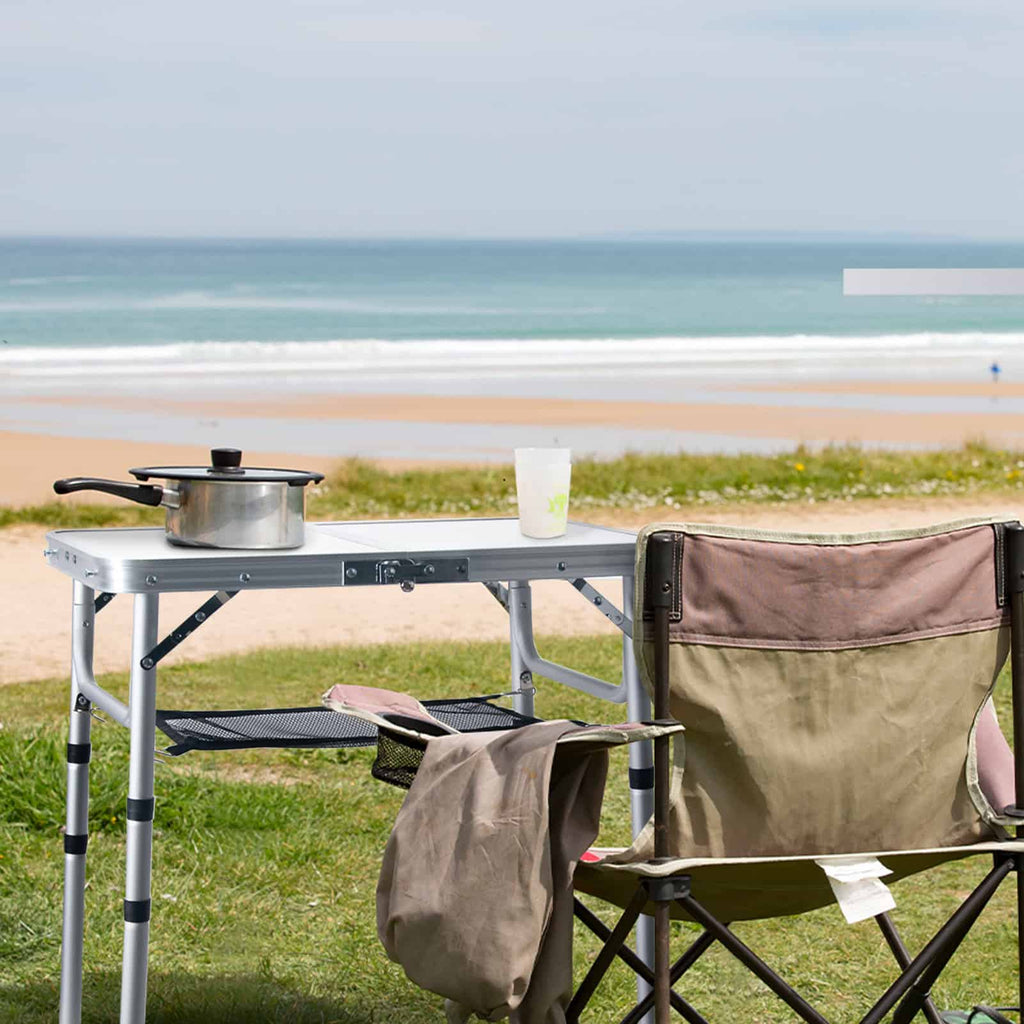 2ft Portable Aluminum Camping Table
