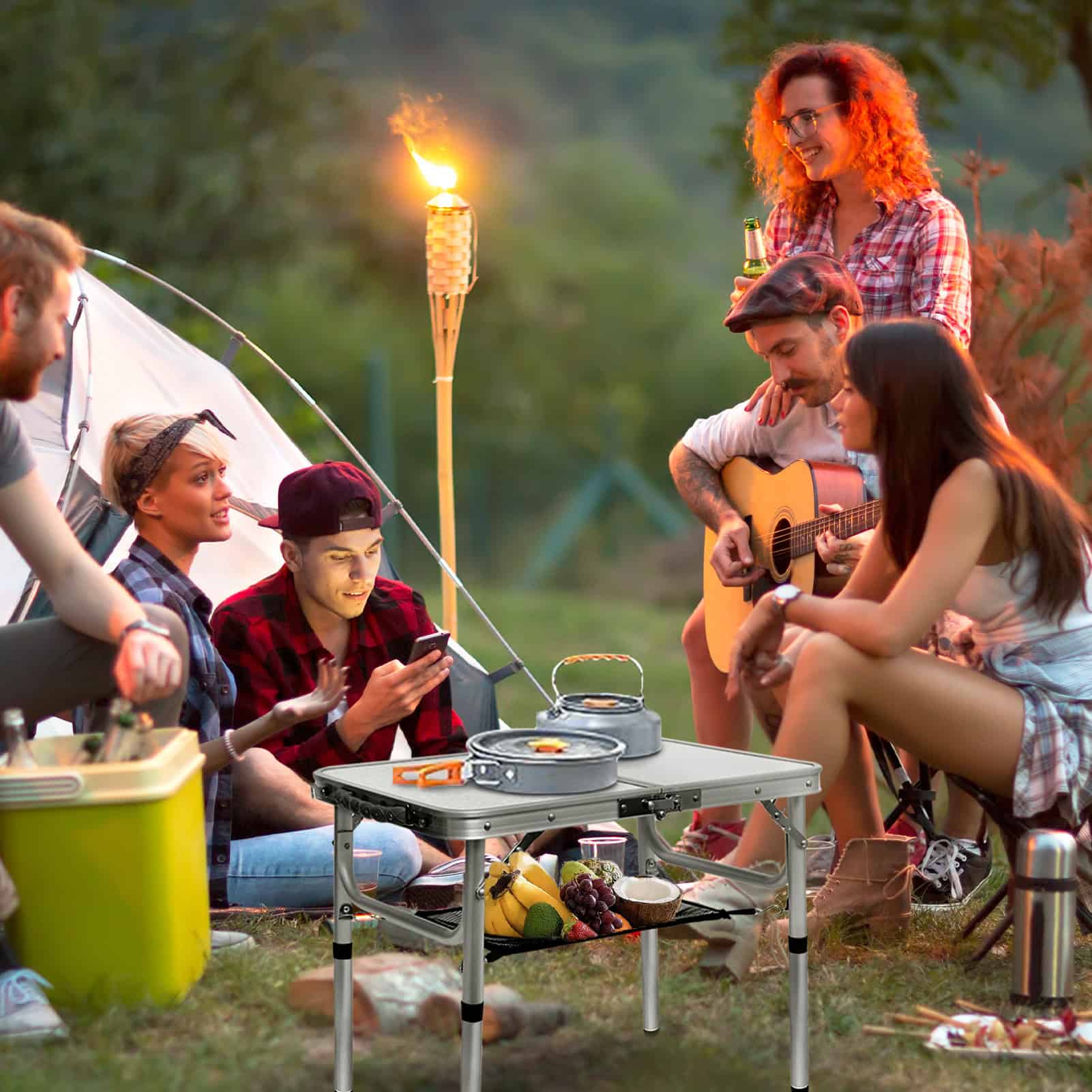 2ft Portable Aluminum Camping Table