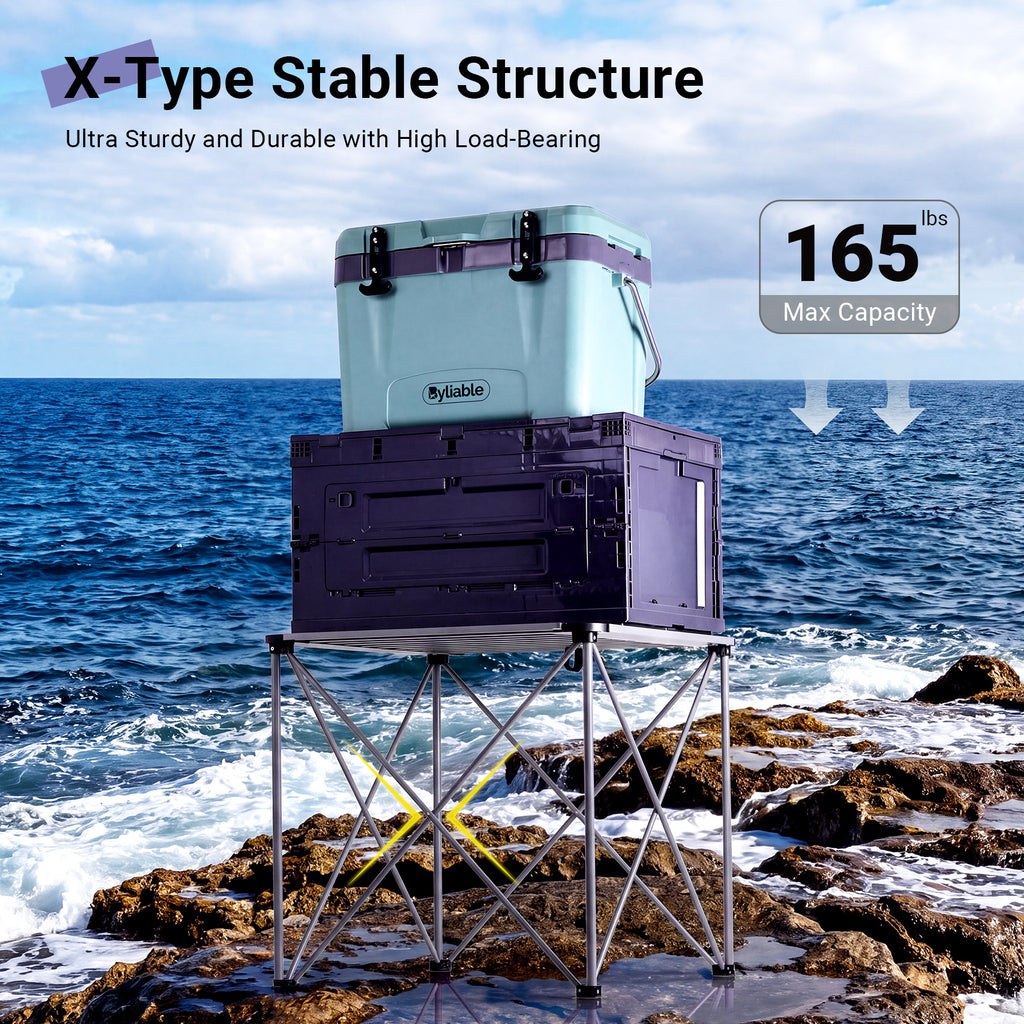 Portable Square Aluminum Camping Table