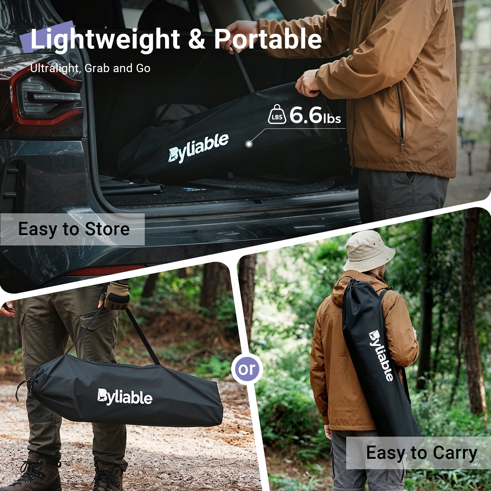 Portable Square Aluminum Camping Table