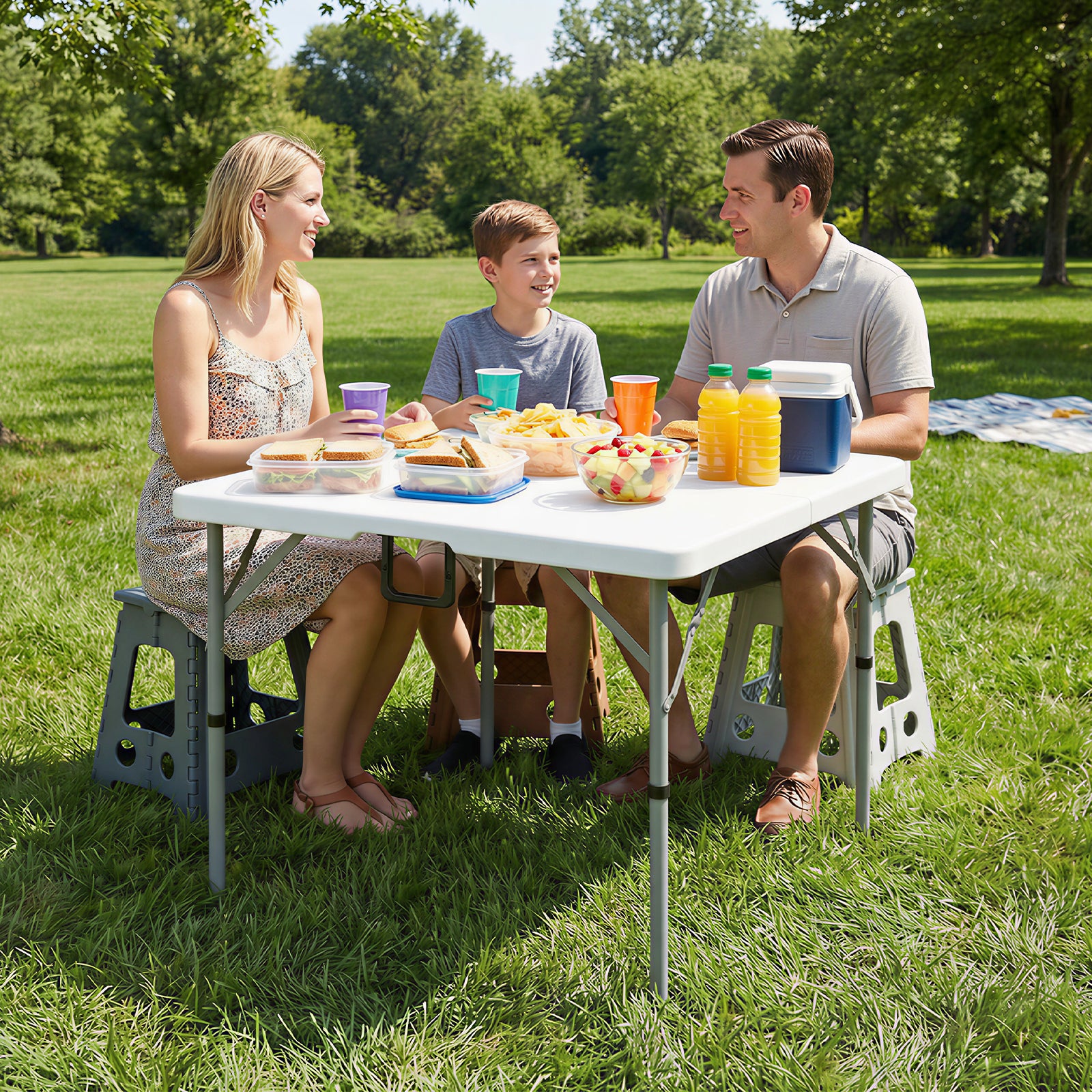Byliable 34" Square Folding Table