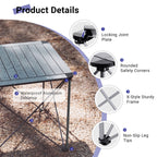 Portable Square Aluminum Camping Table