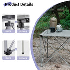 Portable Square Aluminum Camping Table