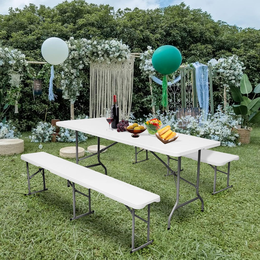 6ft Plastic Folding Bench Seat