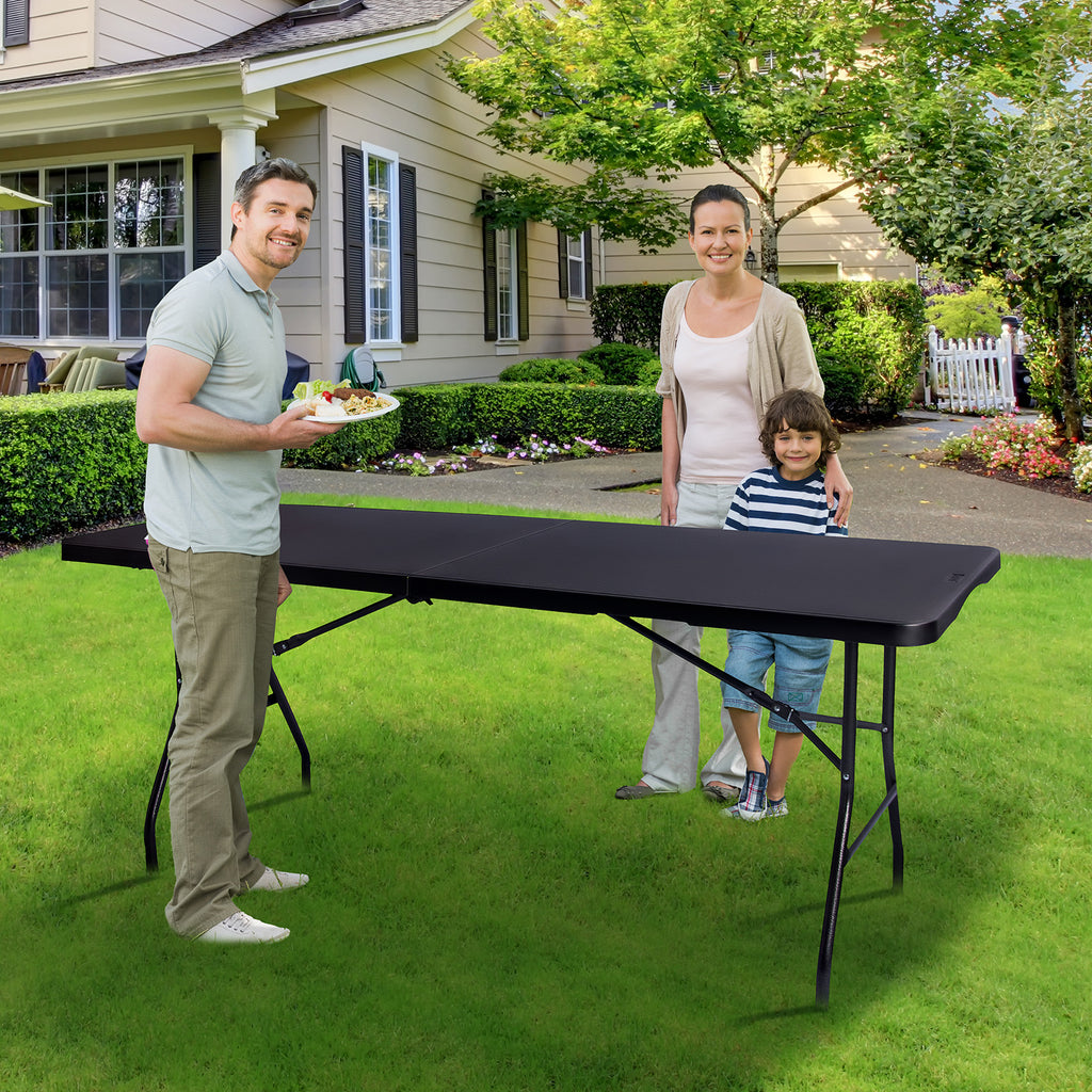 6ft Portable Heavy Duty Plastic Folding Table