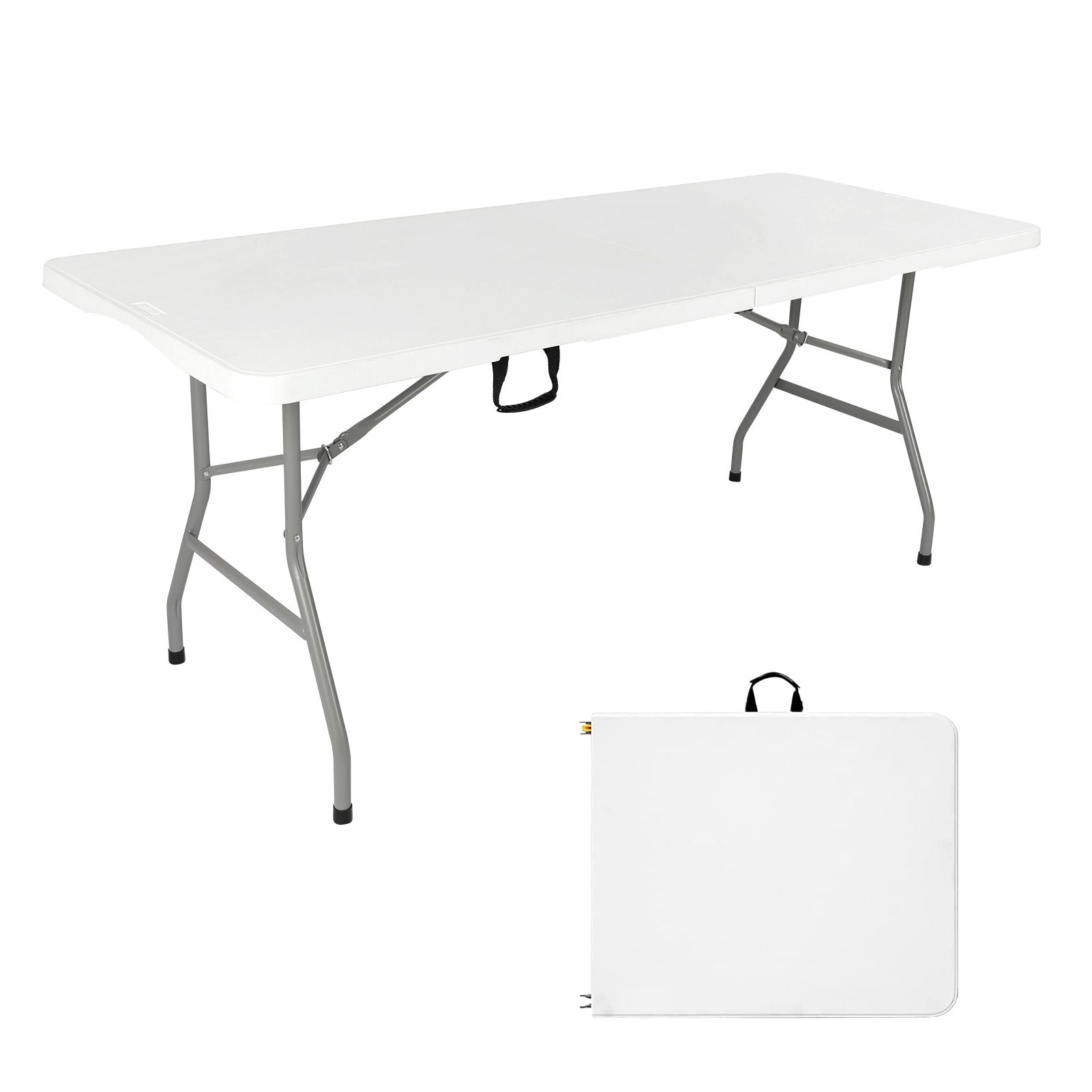 6ft Portable Heavy Duty Plastic Folding Table