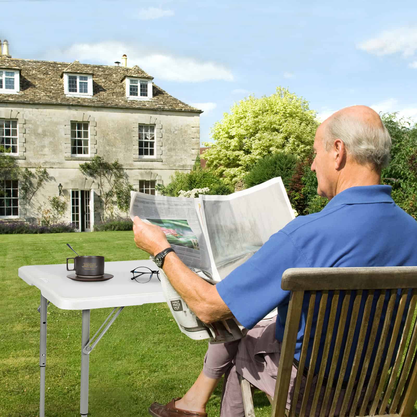 4ft Portable Heavy Duty Plastic Folding Table