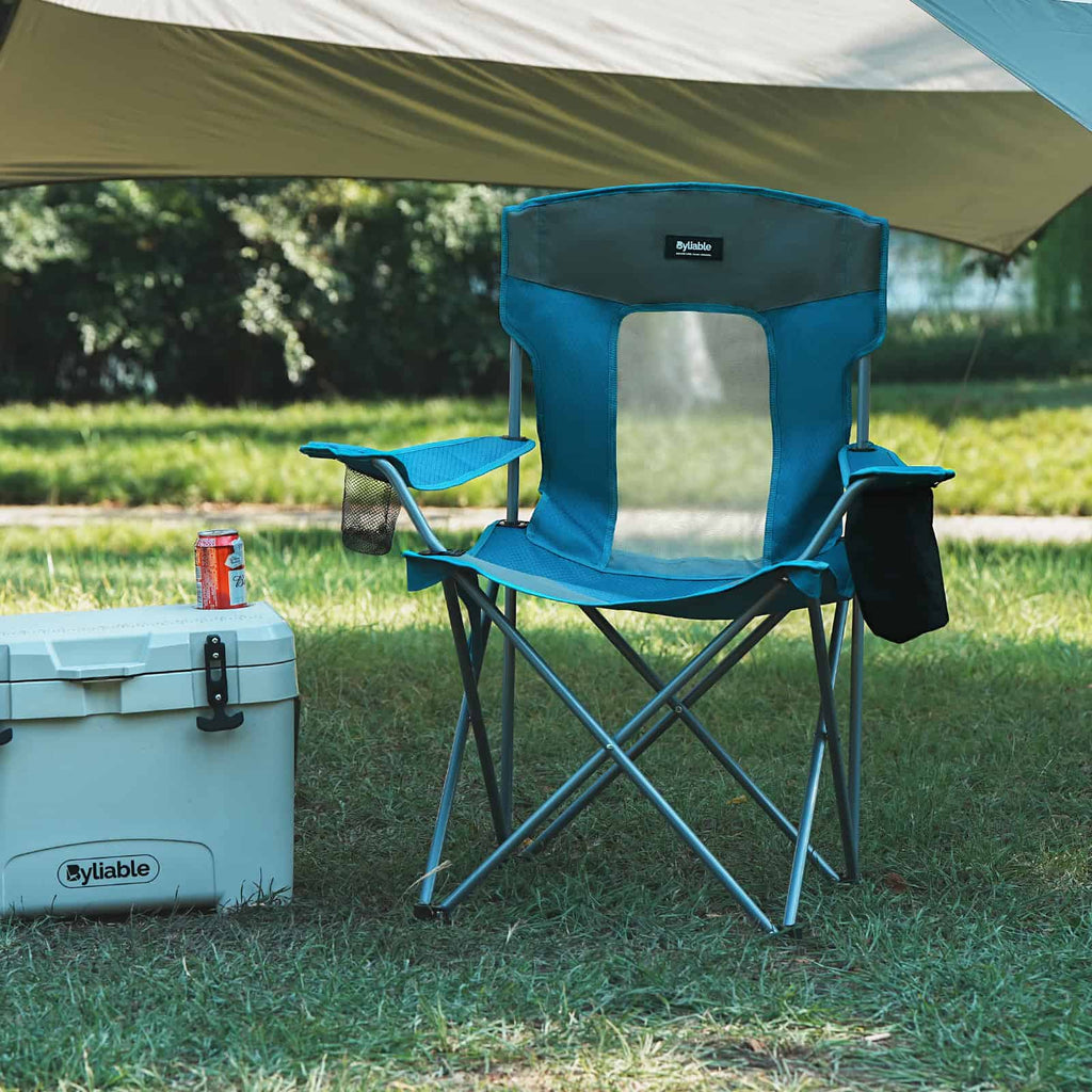 Camping Folding Chair with Side Pocket