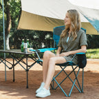 Folding Camping Chair with Cooler Bag