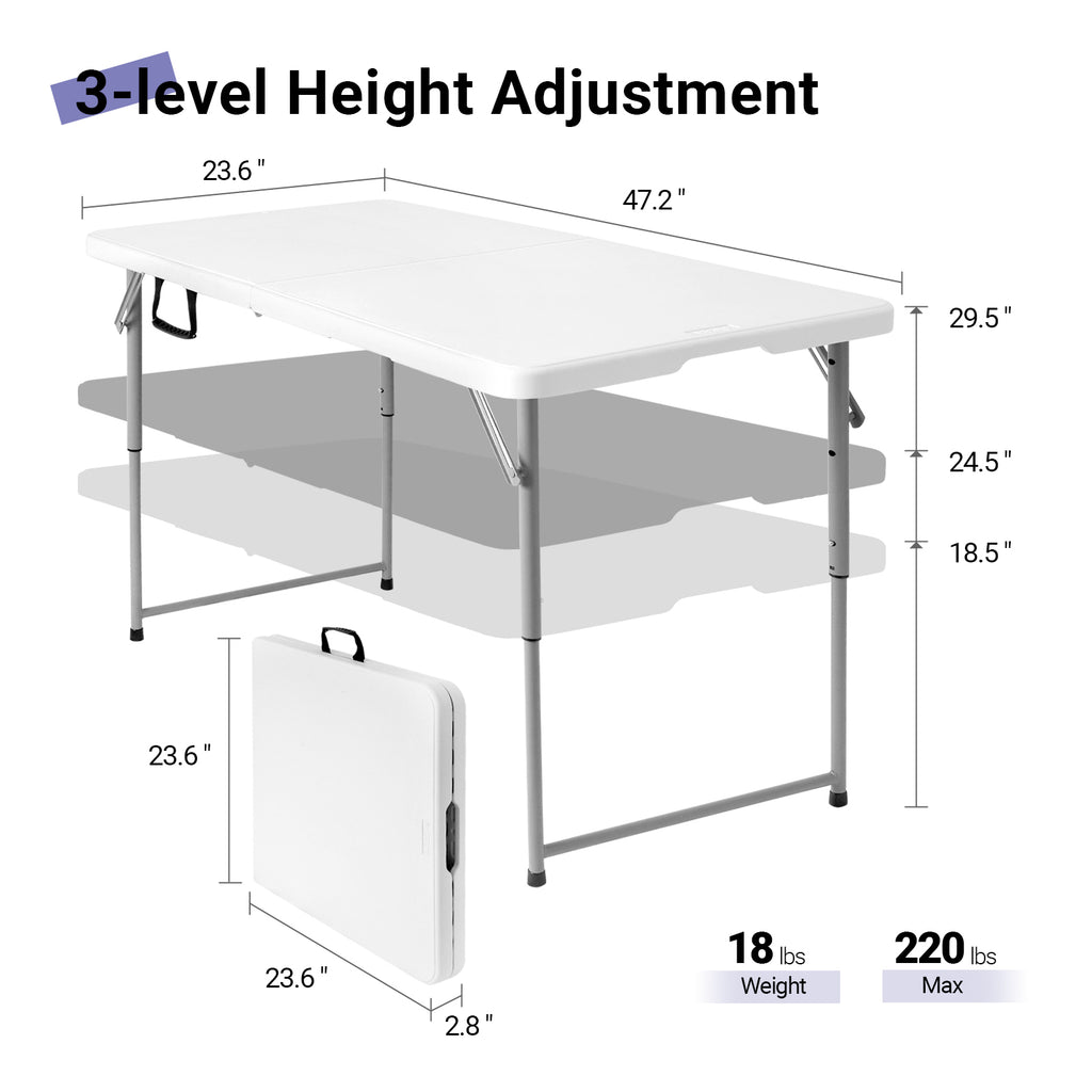 Byliable 4FT Folding Table