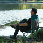 Folding Camping Chair with Cooler Bag